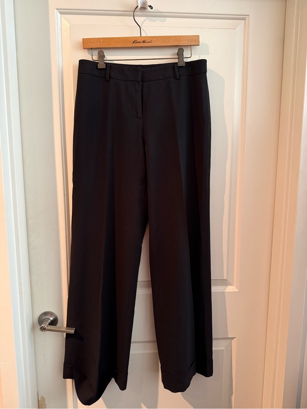 Vintage Moda International Black Wide-Leg Dress Pants